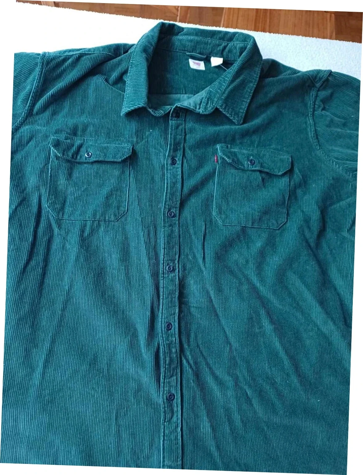 Chemise / Surchemise velours côtelé vert Levi's - Neuf avec étiquette - Taille 5XL – photo 2